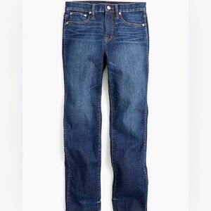 J. Crew Women’s Dark Wash Vintage Slim Straight Jean with Raw Hem